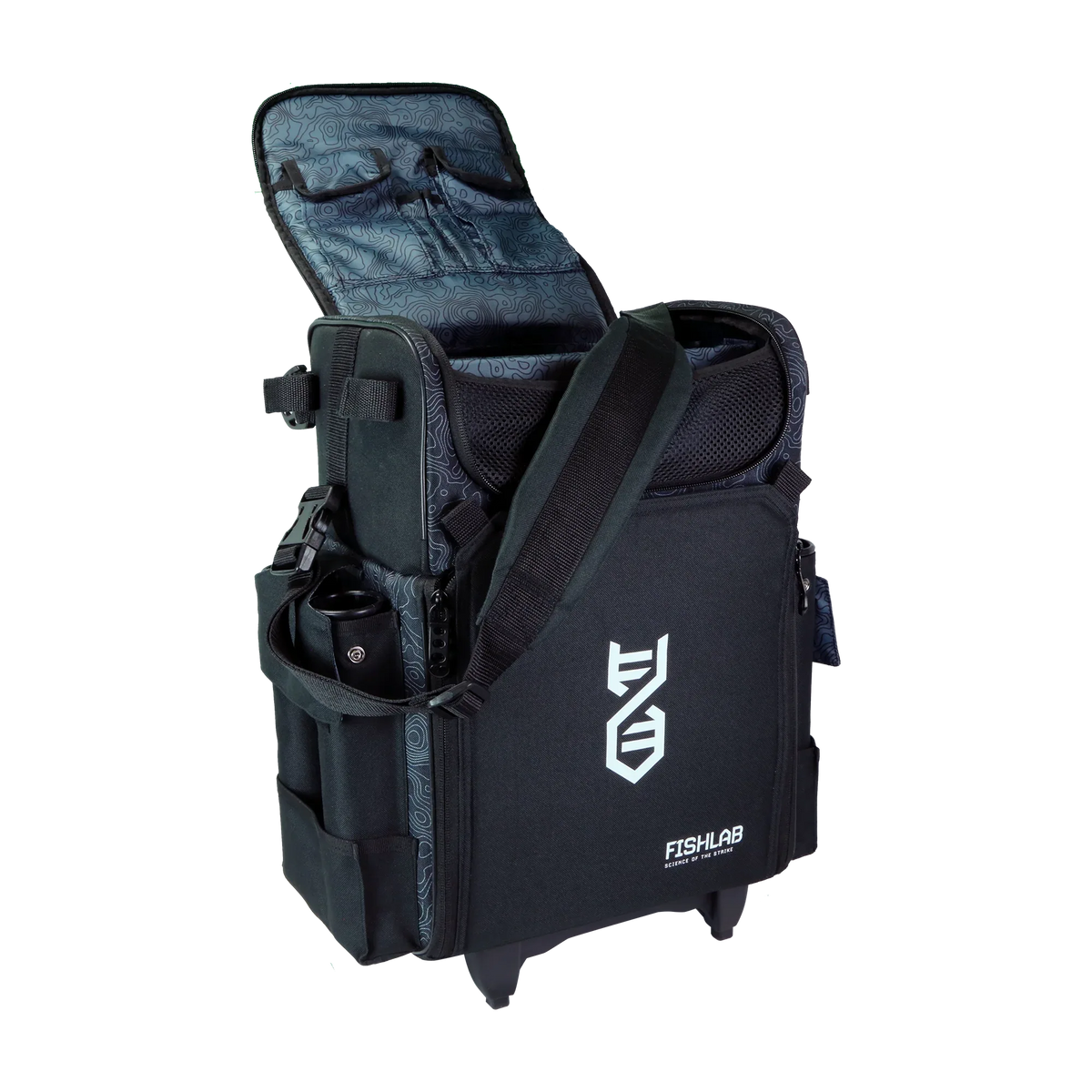 fishing tackle bag with wheels FishLab Large Roller Tackle Bag
