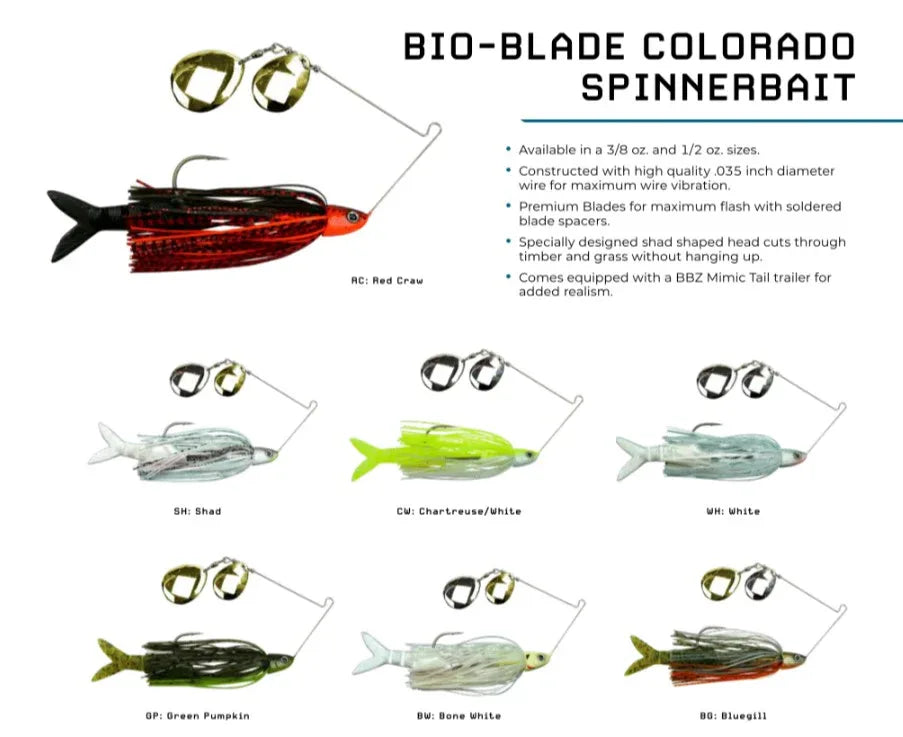 best colorado fishing lures Bio-Blade Colorado Spinnerbait