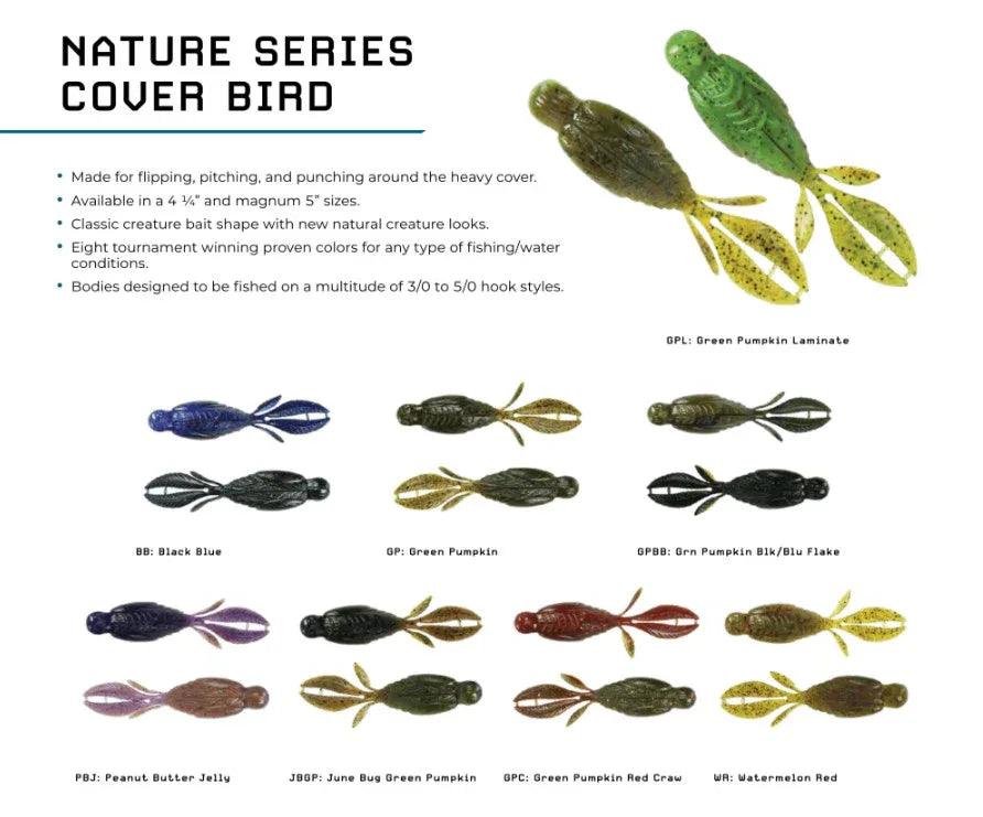 bird fishing lure Nature Series Creature Baits