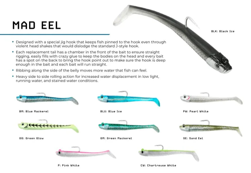 cad fishing lure Mad Eel Soft Swimbaits