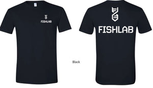 FishLab Short Sleeve Soft T-Shirt Black and White
