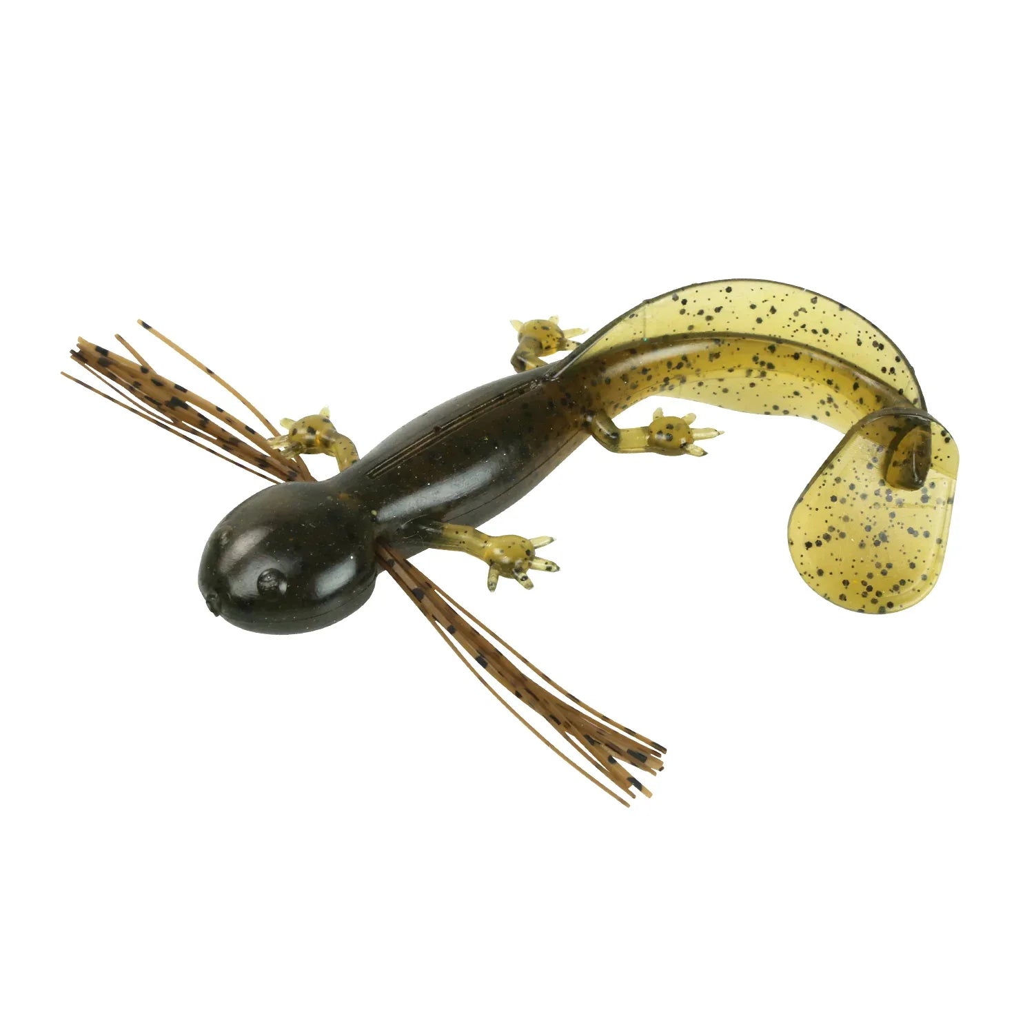 black with white spots salamander fishing lure Slam-A-Mander