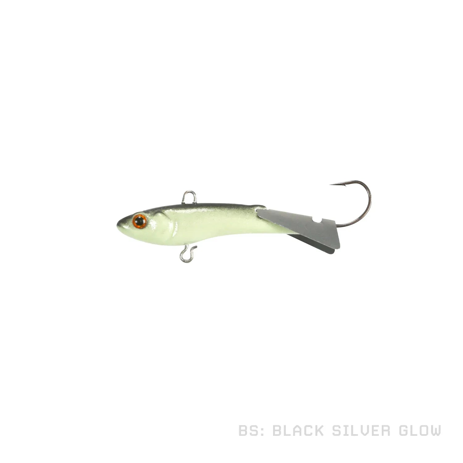 black and silver fishing lure Bio-Minnow Vertical Jig